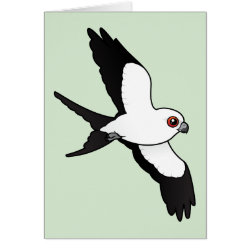 Swallow-tailed Kite in flight Greeting Card