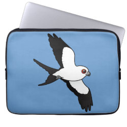 Swallow-tailed Kite in flight Neoprene Laptop Sleeve 13 inch