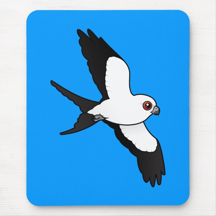 Swallow tailed Kite in flight Mouse Pads
