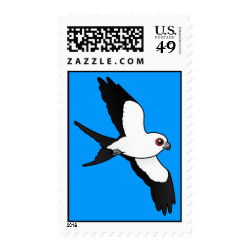Swallow-tailed Kite in flight Medium Stamp 2.1