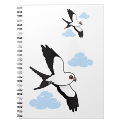 Swallow-tailed Kite in flight Photo Notebook (6.5