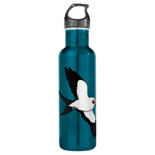 Swallow-tailed Kite in flight Water Bottle