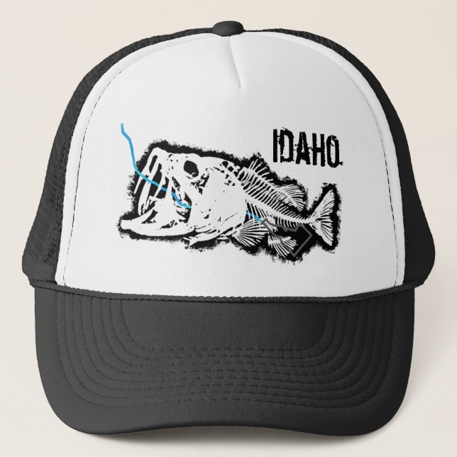 SWALLOWED IDAHO - ONE BAD BASS TRUCKER HAT (Front)