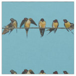 Swallows Fabric
