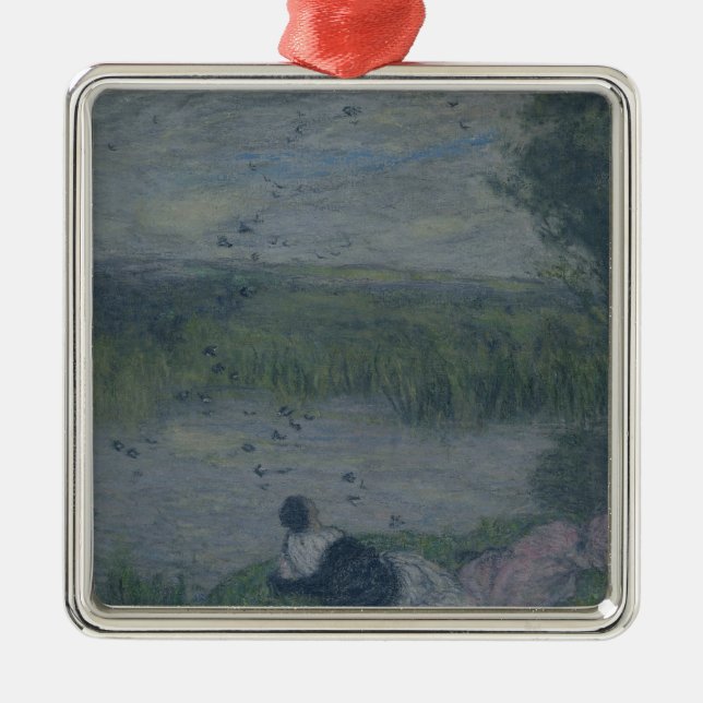 Swallows Metal Ornament (Front)