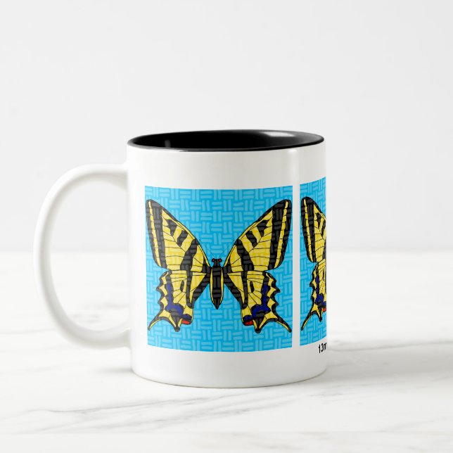 Swallowtail (11oz) - Two-Tone Mug (Left)