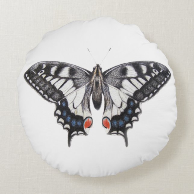 Swallowtail 2012 round pillow (Back)