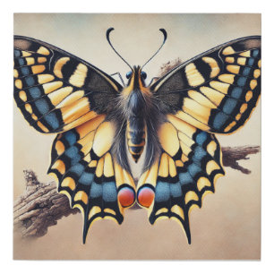 Swallowtail Butterfly 070824IREF207 - Watercolor Faux Canvas Print