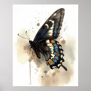 Swallowtail Butterfly Art Print Poster