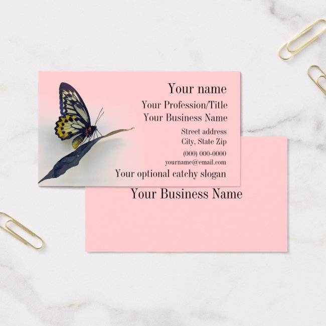 Swallowtail Butterfly Design Business Card
