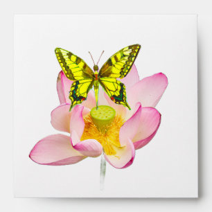 Swallowtail butterfly figure envelope