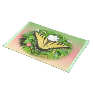 Swallowtail Butterfly - Flowers Placemat