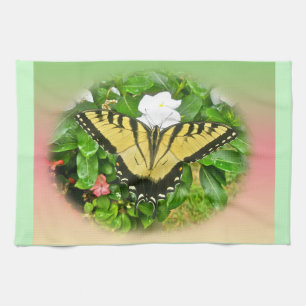 Swallowtail Butterfly - Flowers Towel