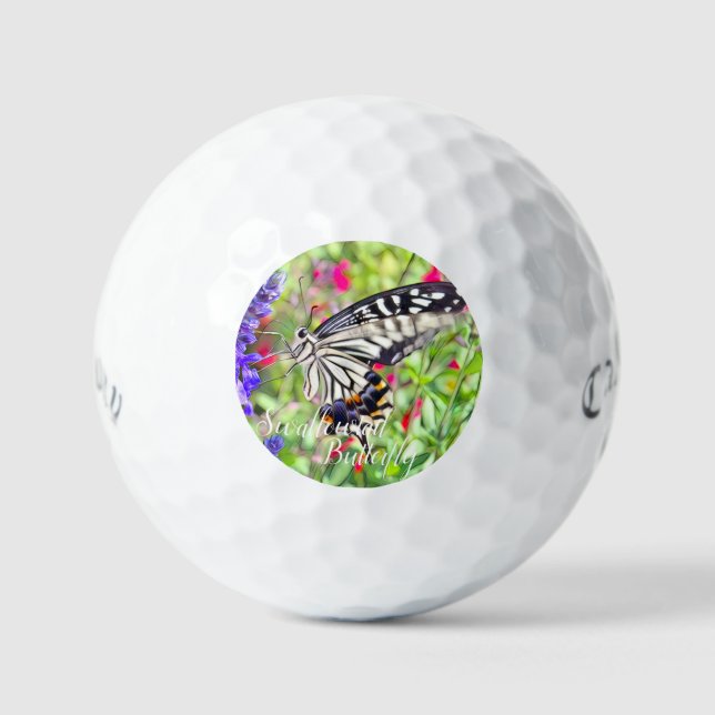 Swallowtail Butterfly Golf Balls (Front)