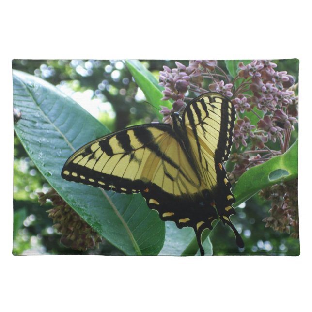 Swallowtail Butterfly I on Milkweed at Shenandoah Cloth Placemat (Front)