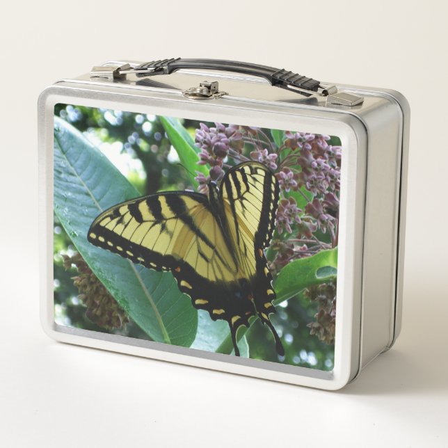 Swallowtail Butterfly I on Milkweed at Shenandoah Metal Lunch Box (Front)