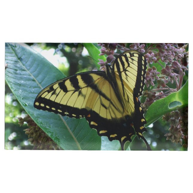 Swallowtail Butterfly I on Milkweed at Shenandoah Table Number Holder (Front)