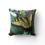 Swallowtail Butterfly I on Milkweed at Shenandoah Throw Pillow