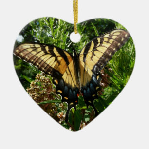 Swallowtail Butterfly III Beautiful Colorful Photo Ceramic Ornament
