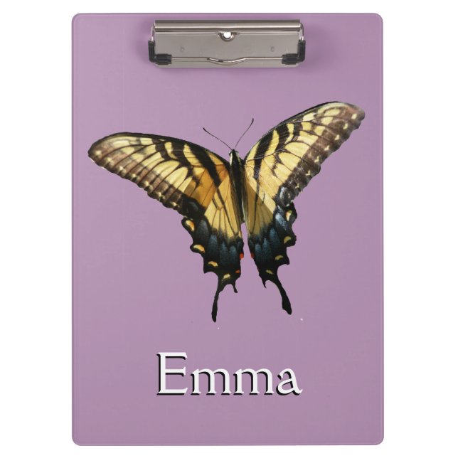 Swallowtail Butterfly III Beautiful Colorful Photo Clipboard (Front)