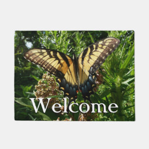 Swallowtail Butterfly III Beautiful Colorful Photo Doormat