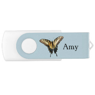 Swallowtail Butterfly III Beautiful Colorful Photo Flash Drive