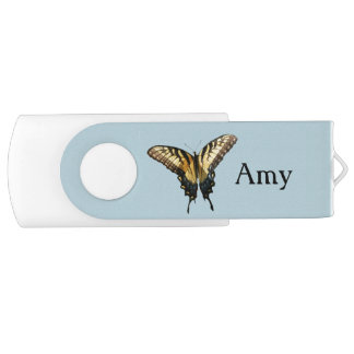 Swallowtail Butterfly III Beautiful Colorful Photo Flash Drive