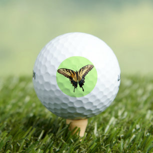 Swallowtail Butterfly III Beautiful Colorful Photo Golf Balls