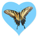 Swallowtail Butterfly III Beautiful Colorful Photo Heart Sticker
