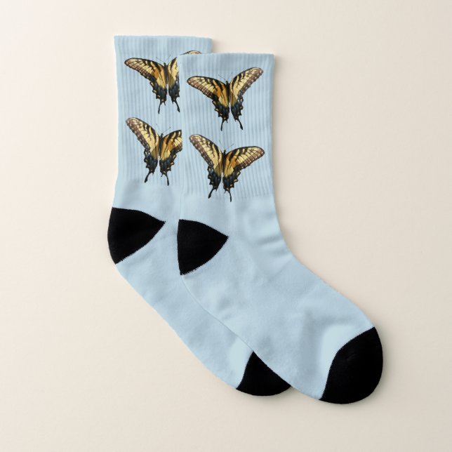 Swallowtail Butterfly III Beautiful Colorful Photo Socks (Pair)