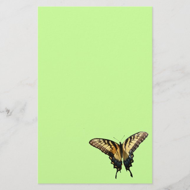 Swallowtail Butterfly III Beautiful Colorful Photo Stationery (Front)