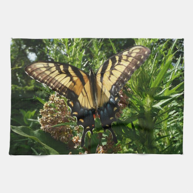 Swallowtail Butterfly III Beautiful Colorful Photo Towel (Horizontal)