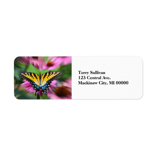 Swallowtail Butterfly Label (Front)