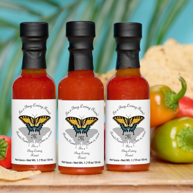 Swallowtail Butterfly Monogram Hot Sauces (Multi)