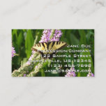Swallowtail Butterfly on Purple Wildflowers Business Card