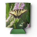 Swallowtail Butterfly on Purple Wildflowers Can Cooler