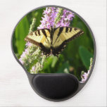 Swallowtail Butterfly on Purple Wildflowers Gel Mouse Pad