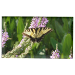 Swallowtail Butterfly on Purple Wildflowers Place Card Holder