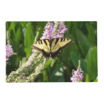 Swallowtail Butterfly on Purple Wildflowers Placemat