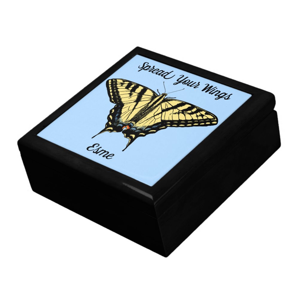 Swallowtail Butterfly Personalized Keepsake Box