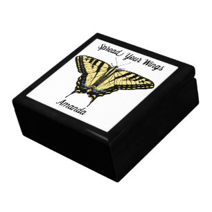 Swallowtail Butterfly Personalized Keepsake Box