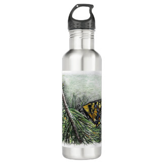 Swallowtail Butterfly Stainless Steel Water Bottle