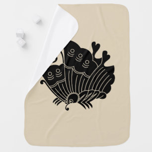 Swallowtail butterfly swaddle blanket