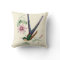 Swallowtail Hummingbird Floral Indoor Pillow 16x16