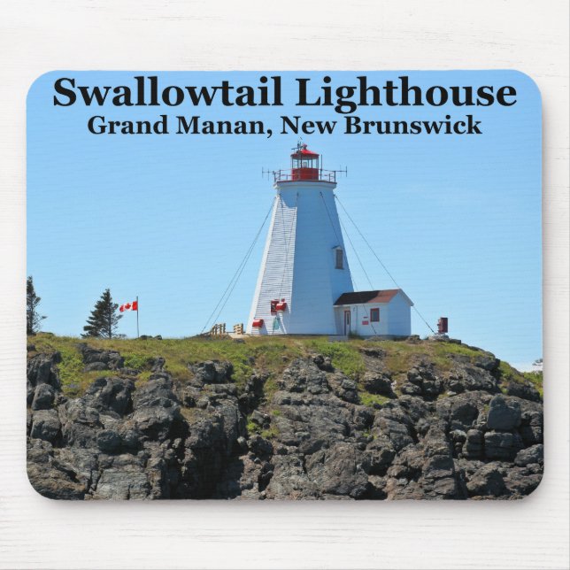 Swallowtail Lighthouse, Grand Manan, N.B. Mousepad (Front)
