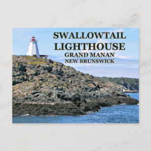 Swallowtail Lighthouse, Grand Manan N.B. Postcard