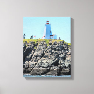 Swallowtail Lighthouse Grand Manan Wrapped Canvas Print