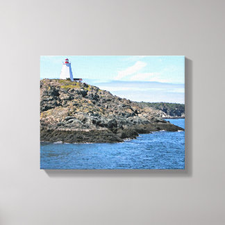Swallowtail Lighthouse Grand Manan Wrapped Canvas Print