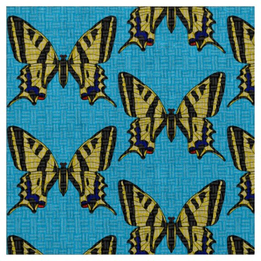 Swallowtail - Natural Linen Fabric