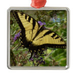 Swallowtail on Butterfly Bush Metal Ornament